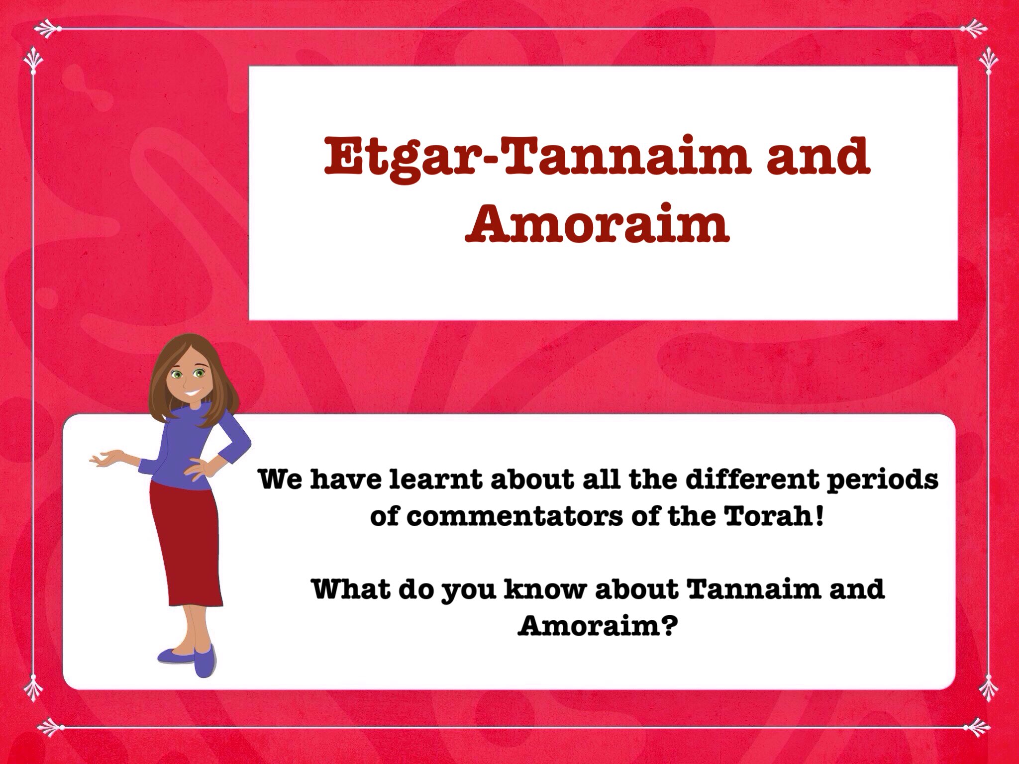 Tannaim And Amoraim Chart